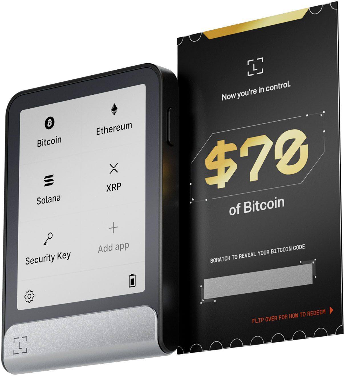 Krypto Hardware-Wallet Ledger Flex™ with $70 in BTC